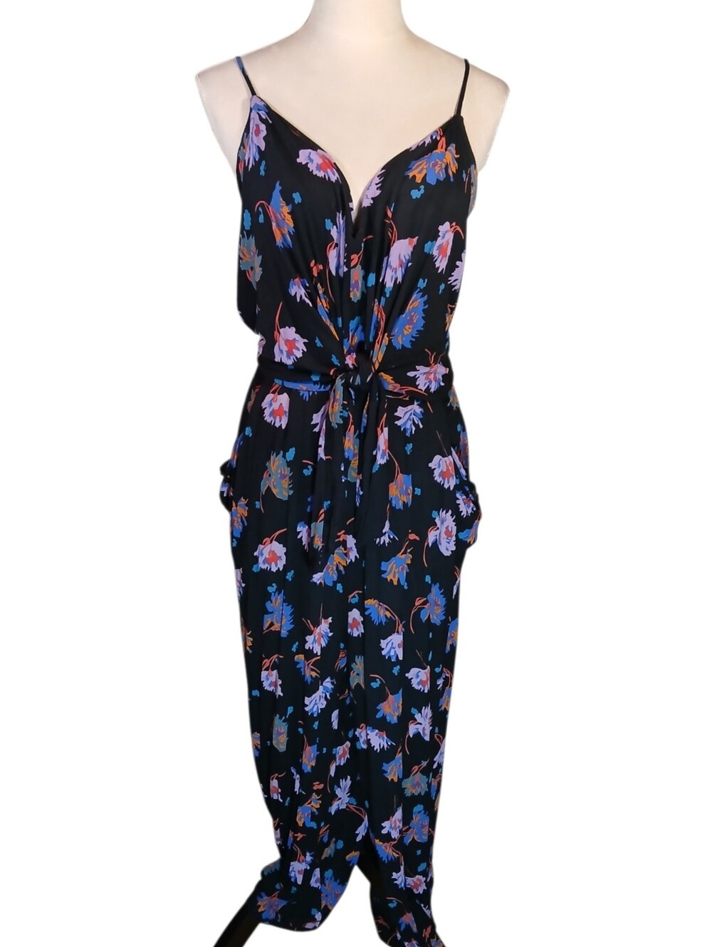 Jumpsuit From Anthropologie Lightweight, Draped, Soft Sz Large - Picture 2 of 8